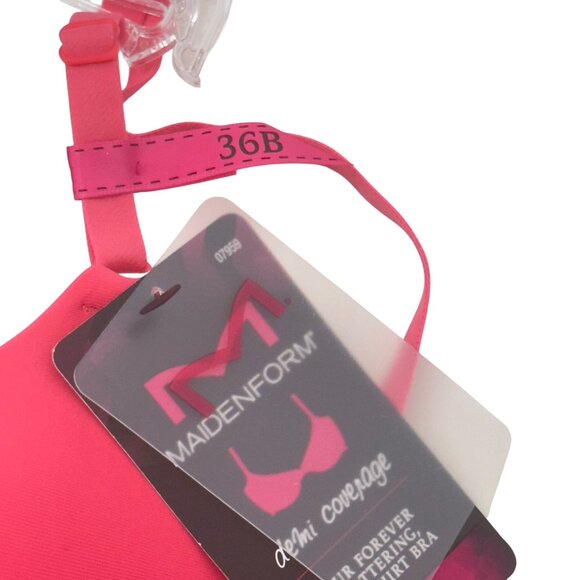 Maidenform Women One Fab Fit T-Shirt Bra SZ 36B Pink Coral Classic - Picture 8 of 8